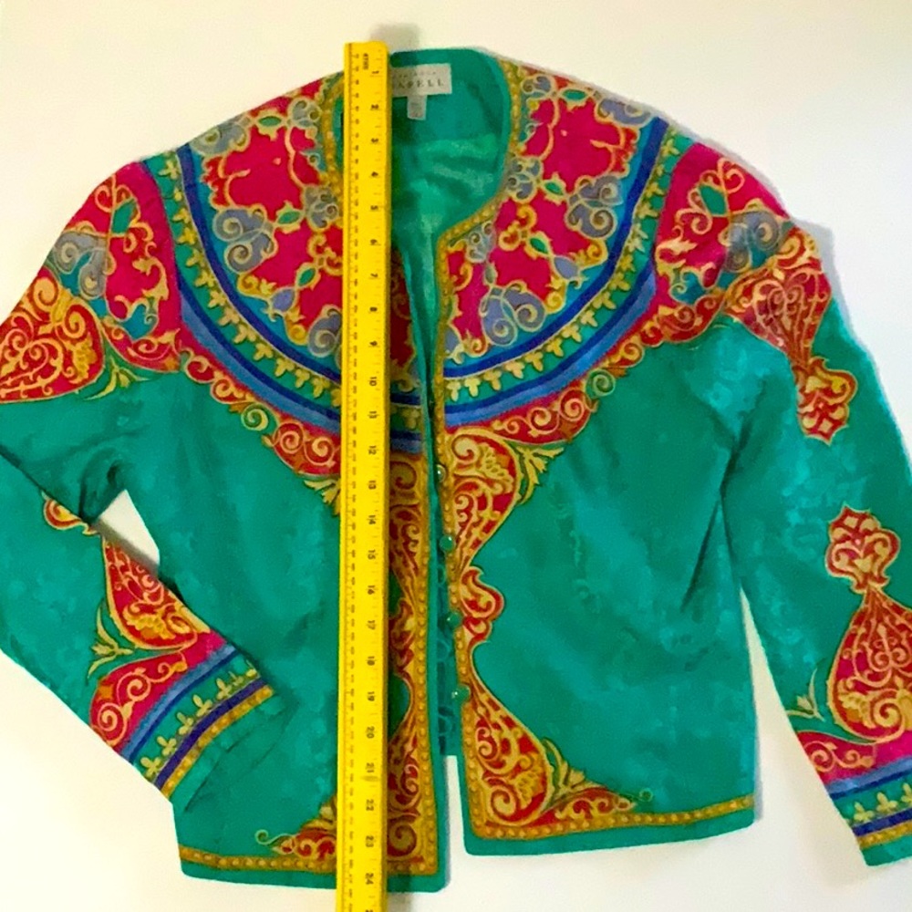 Adriana Papell, Silk Jacket , size 16, 20’X 21.5.’ - Picture 3 of 6